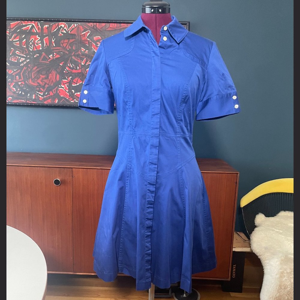 McQ by Alexander McQueen Blue Shirt Dress